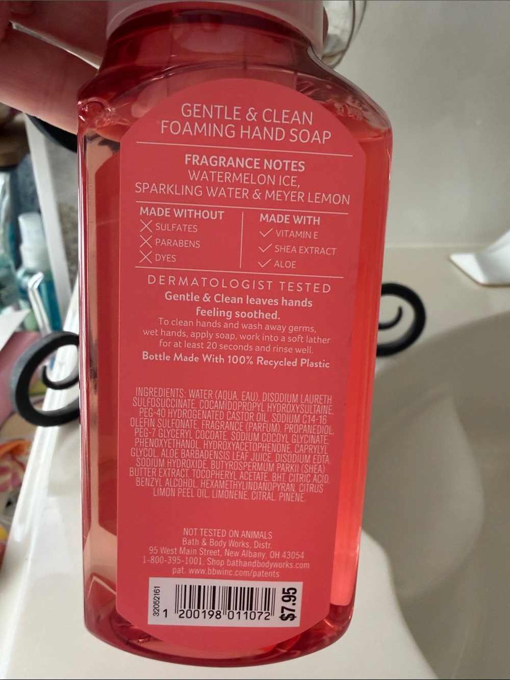 Bath & Body Works Watermelon Lemonade Foaming Hand Soap - Red/Pink/Yellow - Picture 2 of 3